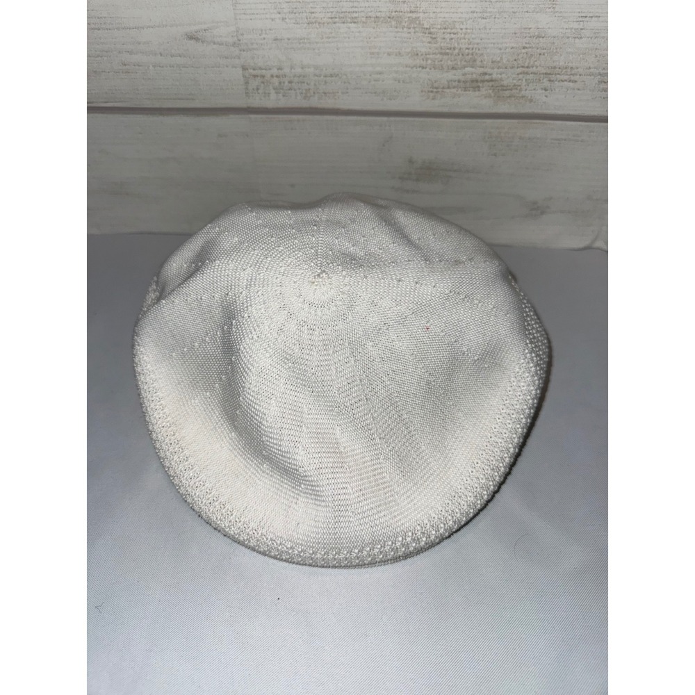 Cloverdale White Knit Flat Cap The Plantation Golf‎ & Country Club Beret Mens M